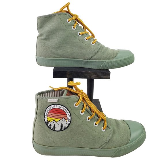 Bangs, Sage Green Ambassador High Tops, Unisex, Mens 5.5 W/7 - Picture 4 of 10